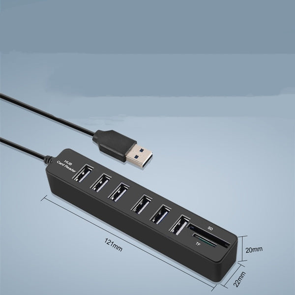Elektroniktrade USB 3.0 Multi Hub 6x USB 3.0 & Kartenleser SD/MicroSD Elektroniktrade Switzerland