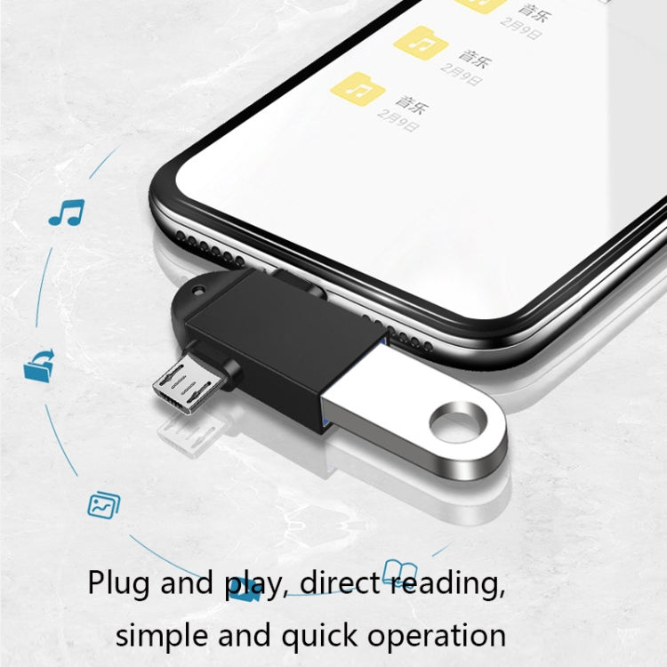 Elektroniktrade USB 3.0 USB-C / Typ-C + Micro USB-männlicher Multifunktions-OTG-Adapter Elektroniktrade Switzerland