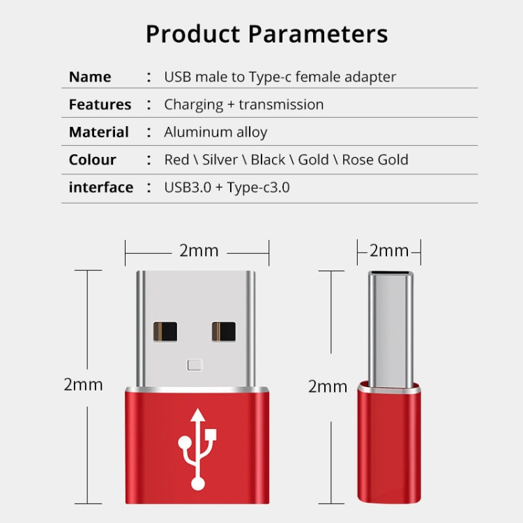 Elektroniktrade USB-C / Typ-C-Buchse auf USB-Stecker Adapter aus Alu Elektroniktrade Switzerland