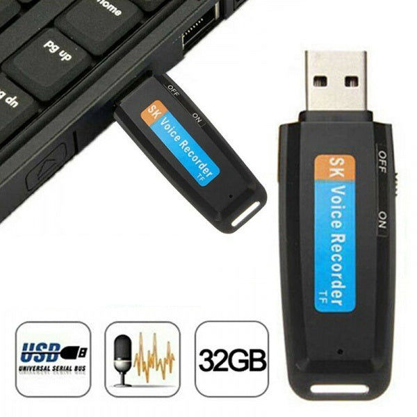 Elektroniktrade USB Voice Audio Recorder Stick mit MicroSD Slot Elektroniktrade Switzerland
