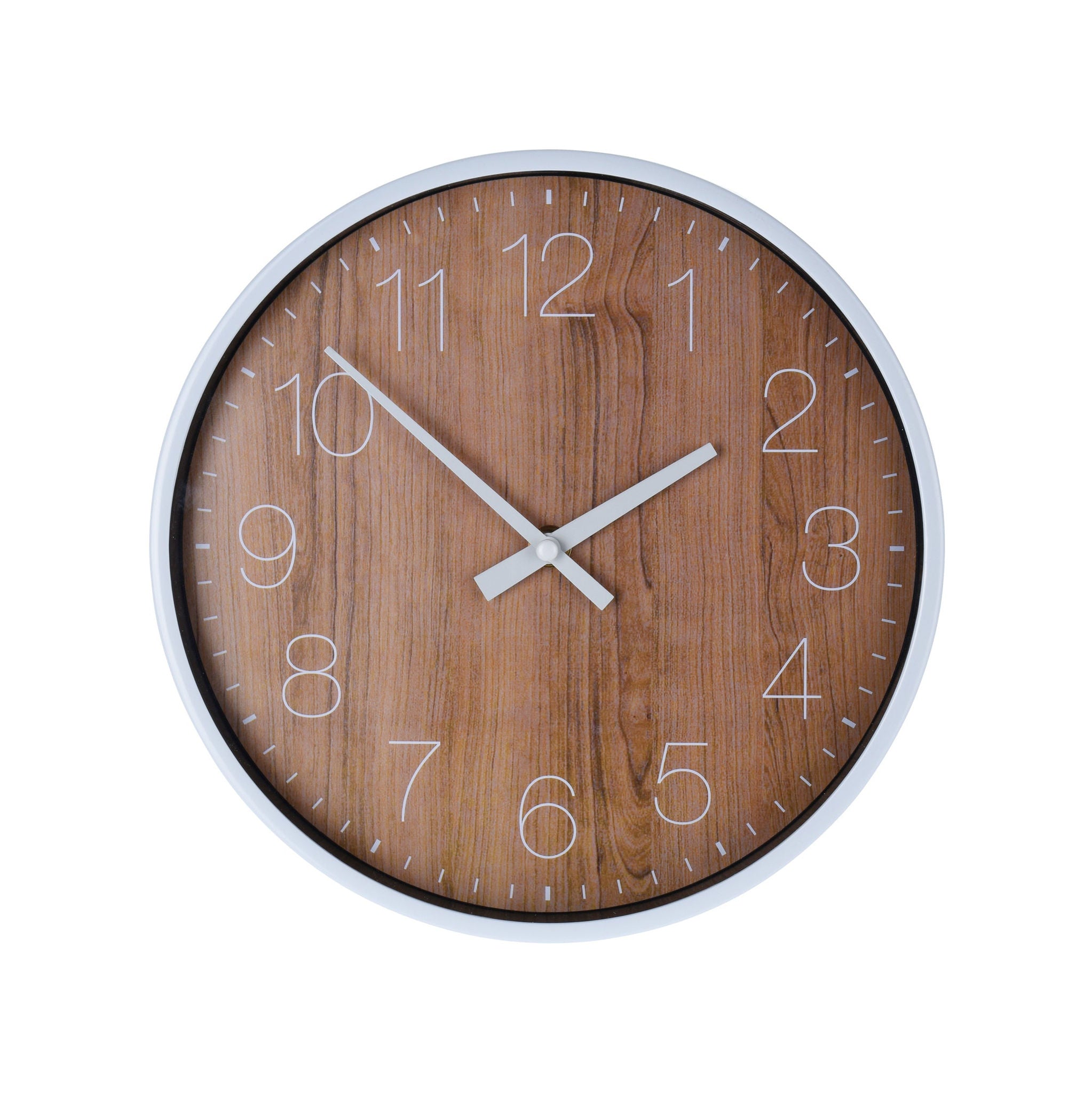 Elektroniktrade Wanduhr in Holzoptik Design 25 cm Elektroniktrade Switzerland