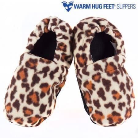 Elektroniktrade Warm Hug Feet Mikrowellen Hausschuhe Leopard Elektroniktrade Switzerland