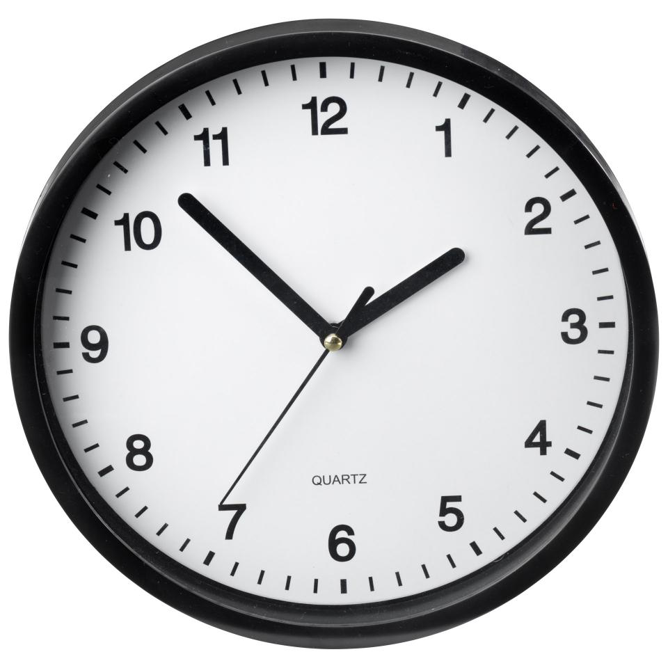 ELVART Wanduhr ELVART (Ø 23 cm, schwarz-weiss) Elektroniktrade Switzerland