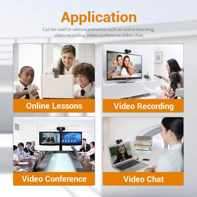 eTrade HD 1080P Webcam Eingebautes Mikrofon Intelligente Webkamera Elektroniktrade Switzerland