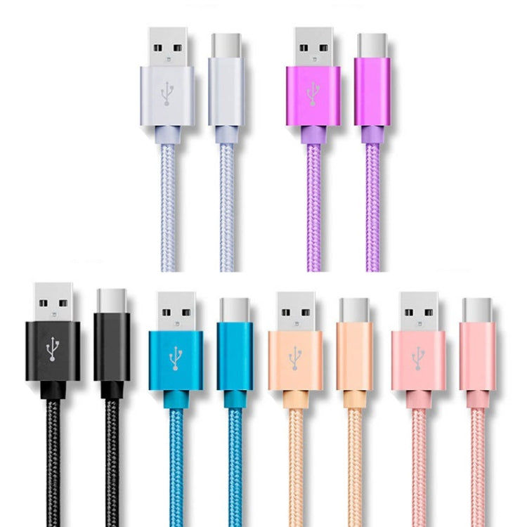 eTrade USB-C Nylon geflochtenes Daten & Ladekabel 2m Lang Elektroniktrade Switzerland