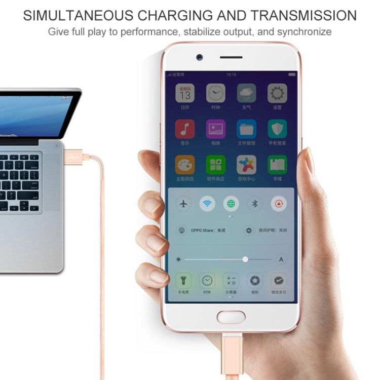 eTrade USB-C Nylon geflochtenes Daten & Ladekabel 2m Lang Elektroniktrade Switzerland