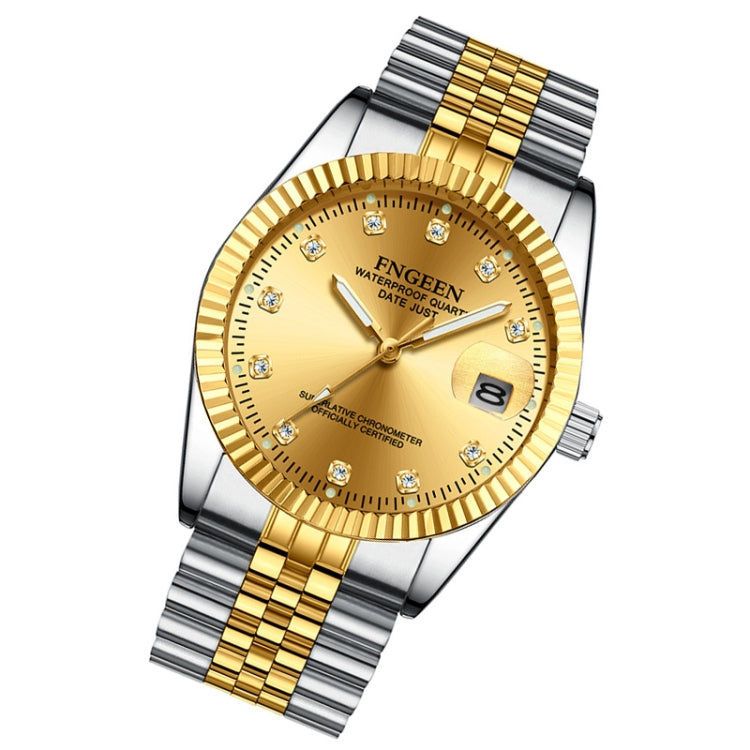 FNGEEN FNGEEN 7008 Herren Mode Diamant Zifferblatt Uhr Paar Uhr elektroniktrade Switzerland