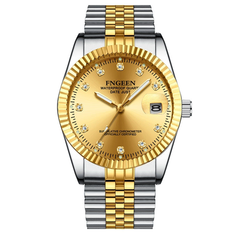 FNGEEN FNGEEN 7008 Herren Mode Diamant Zifferblatt Uhr Paar Uhr Elektroniktrade Switzerland