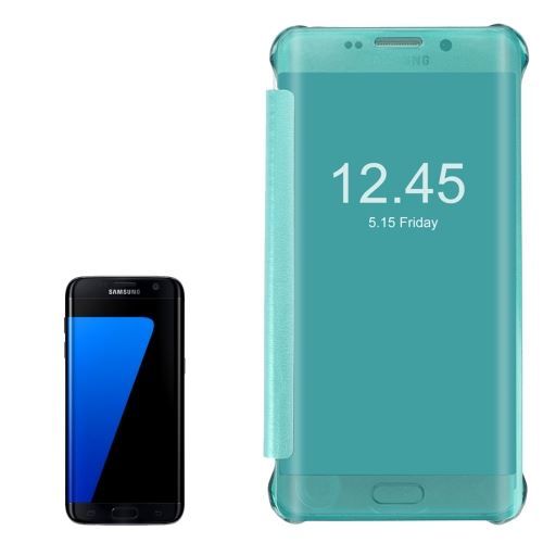 Für Galaxy S7 Edge / G935 Horizontal Flip PU + PC Schutzhülle mit Sleep / Wake-up-Funktion (Grün) | #Elektroniktrade.ch#