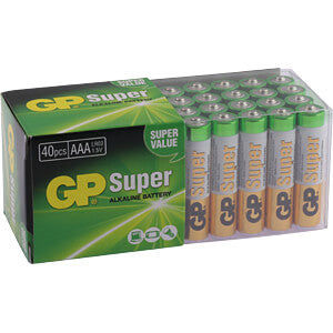 GP Power Alkaline Batterie, AAA (Micro), 40er-Pack Elektroniktrade Switzerland