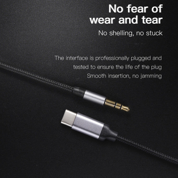KUULAA KUULAA KL-O09 Typ-C / USB-C auf 3,5 mm AUX-Audioadapterkabel, Länge: 100 cm Elektroniktrade Switzerland