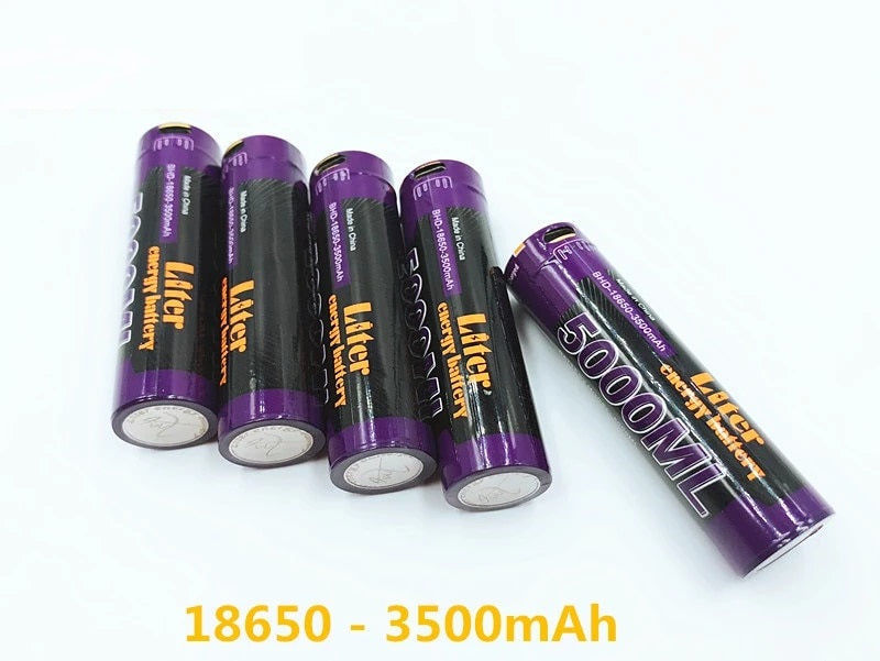Liter Energie 18650 3500mAh 3,7 V Li-Ion Akku mit USB Anschluss elektroniktrade Switzerland