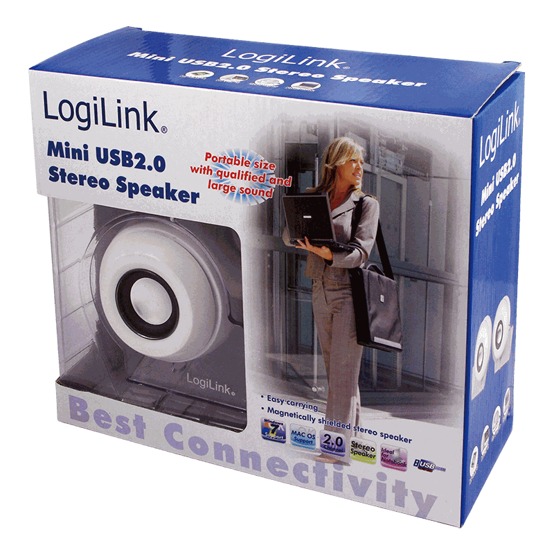 LogiLink LogiLink SP0007 Aktivlautsprecher Stereo 2.0 mit USB Power Elektroniktrade Switzerland