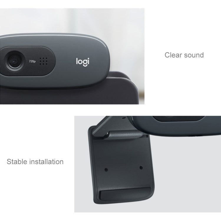 Logitech Logitech C270 HD-Webkamera HD 720p-Videoanrufe (schwarz) Elektroniktrade Switzerland