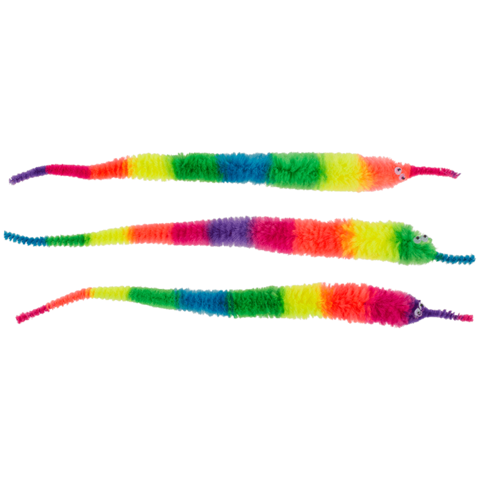 Magischer Wurm, Regenbogen, ca. 22 cm