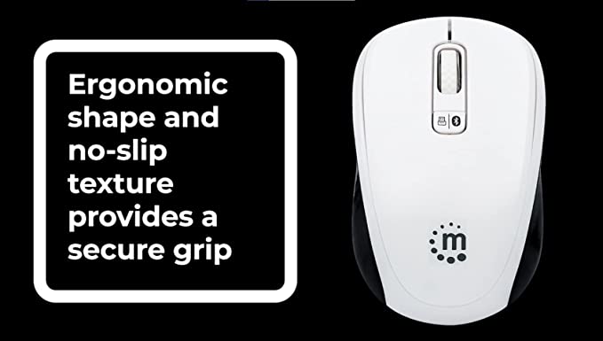 MANHATTAN MANHATTAN Dual-Mode Maus Bluetooth und 2,4GHz USB weiß Elektroniktrade Switzerland