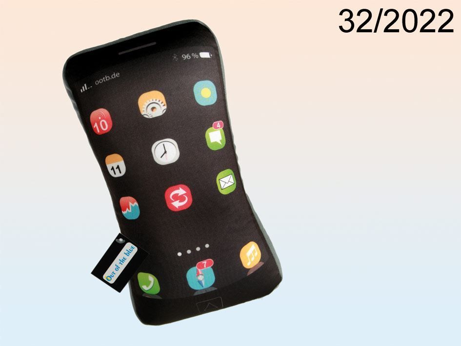 OOTB Nackenkissen mit Micropellet-Füllung im iPhone Design elektroniktrade Switzerland