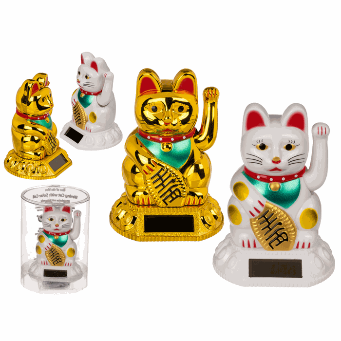 OOTB Winkekatze, mit Solarzelle, ca. 8 cm Elektroniktrade Switzerland
