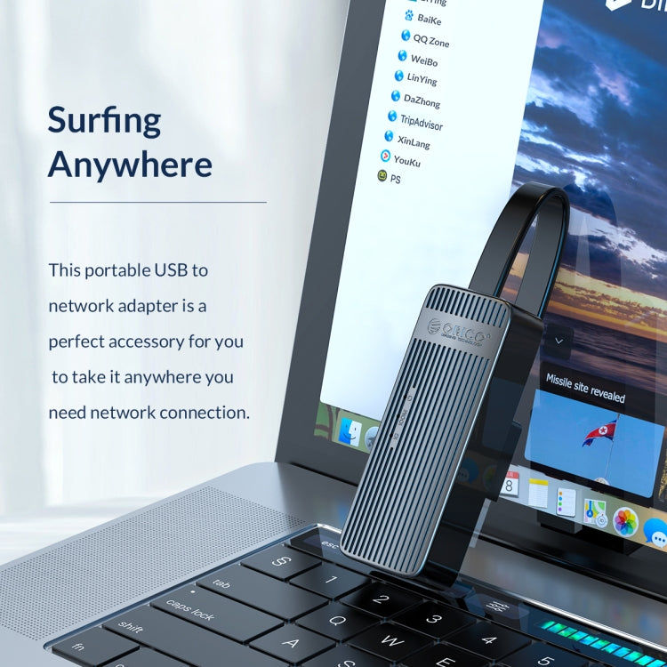 ORICO ORICO UTK-U3-BK USB-zu-Ethernet-Adapter (1000 MBit) Elektroniktrade Switzerland