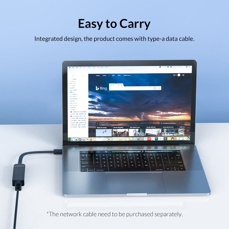 ORICO ORICO UTK-U3-BK USB-zu-Ethernet-Adapter (1000 MBit) Elektroniktrade Switzerland