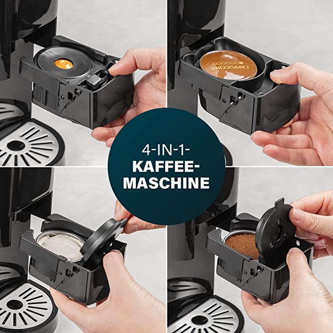 Princess Princess Multikapsel-Kaffeemaschine 4-in-1 – 1450 Watt Elektroniktrade Switzerland