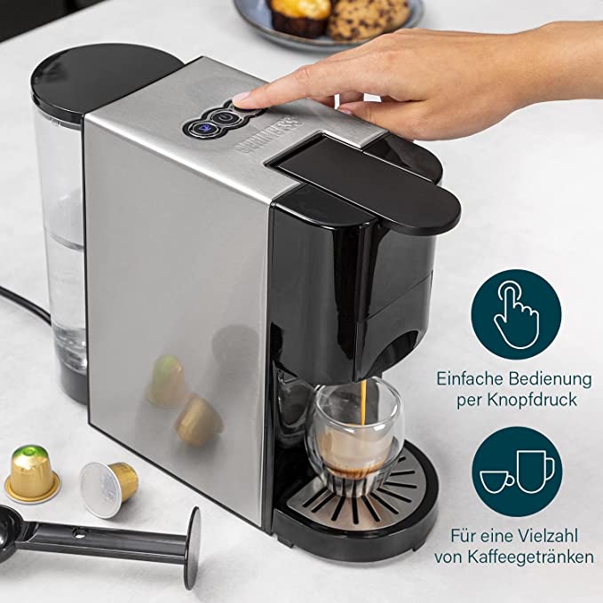 Princess Princess Multikapsel-Kaffeemaschine 4-in-1 – 1450 Watt Elektroniktrade Switzerland