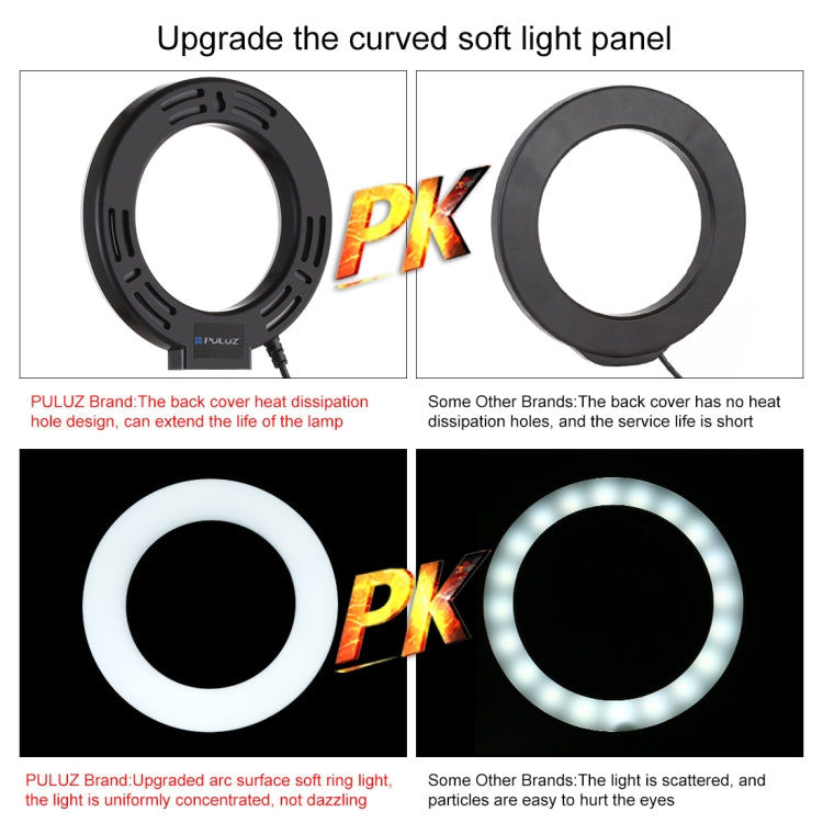 PULUZ Puluz 4,7 Zoll 12 cm USB 3 Modi Dimmable LED Ring Elektroniktrade Switzerland