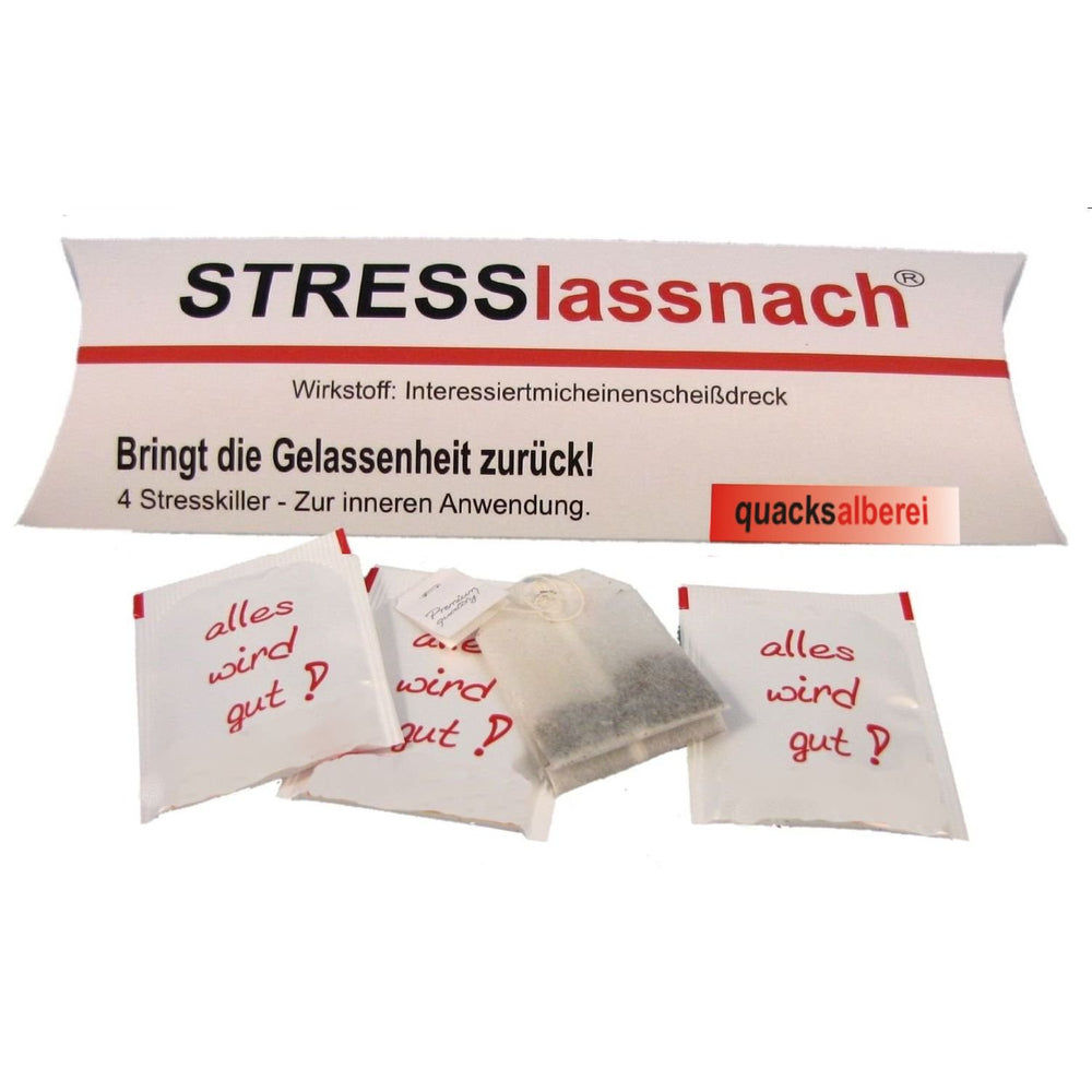 Quacksalberei WITZIGER TEE "STRESSLASSNACH" Elektroniktrade Switzerland