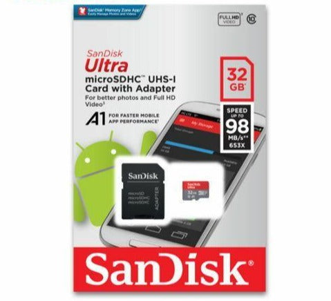 SanDisk Ultra microSDXC, 32 GB mit Adapter | #Elektroniktrade.ch#