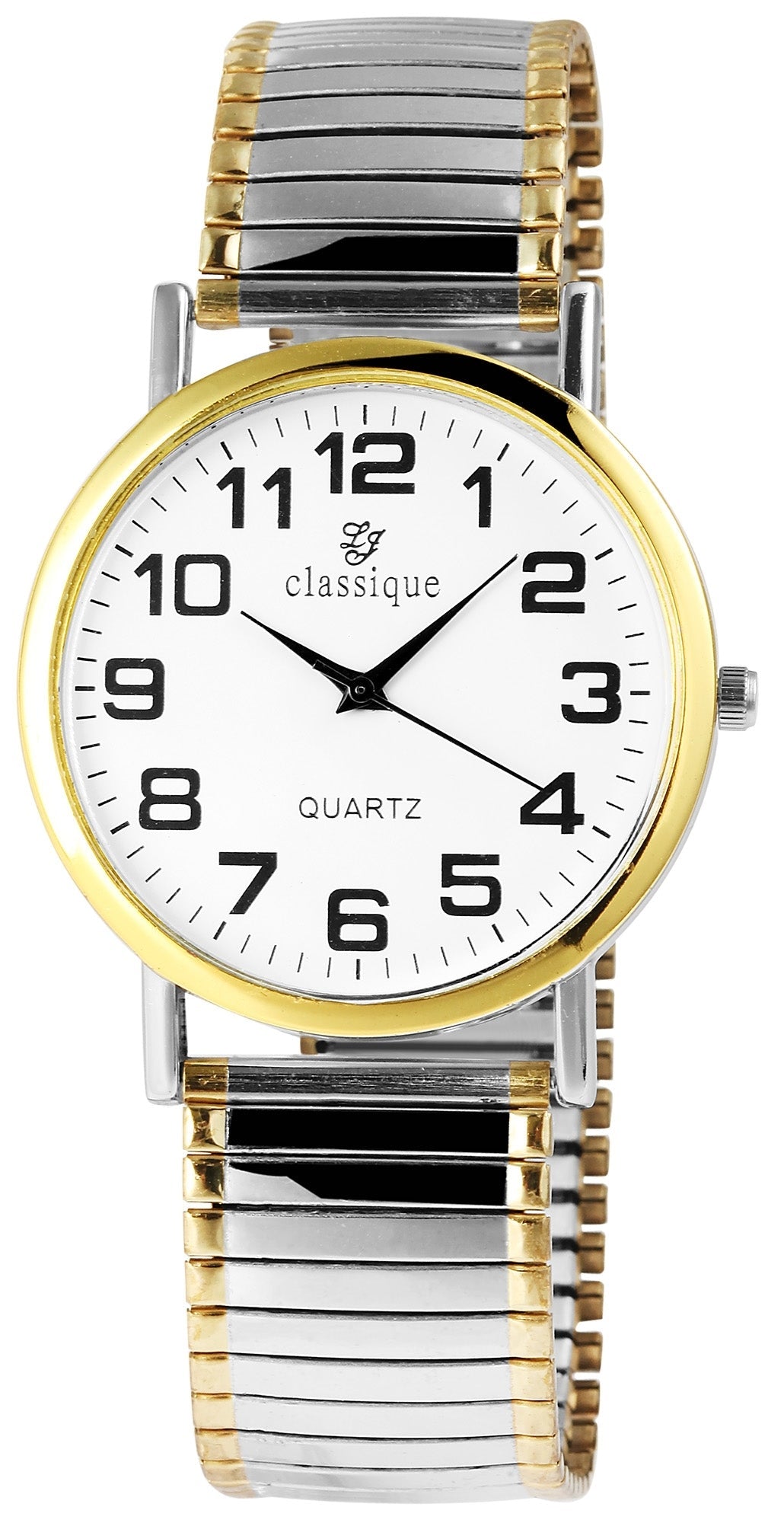 SG Classique Herrenuhr mit Zugarmband, Edelstahl Elektroniktrade Switzerland