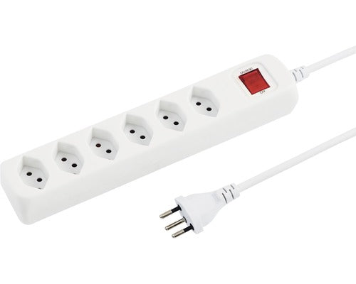 STEFFEN Steckdosenleiste 6xT13 mit Schalter 1.5 m Elektroniktrade Switzerland