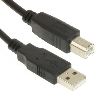 USB 2.0-Drucker Kabel 2 Meter Schwarz | #Elektroniktrade.ch#