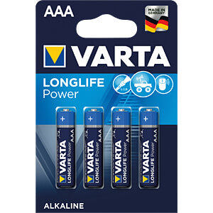 VARTA Alkaline Batterie Longlife Power, AAA (Mignon), 4er-Pack elektroniktrade Switzerland