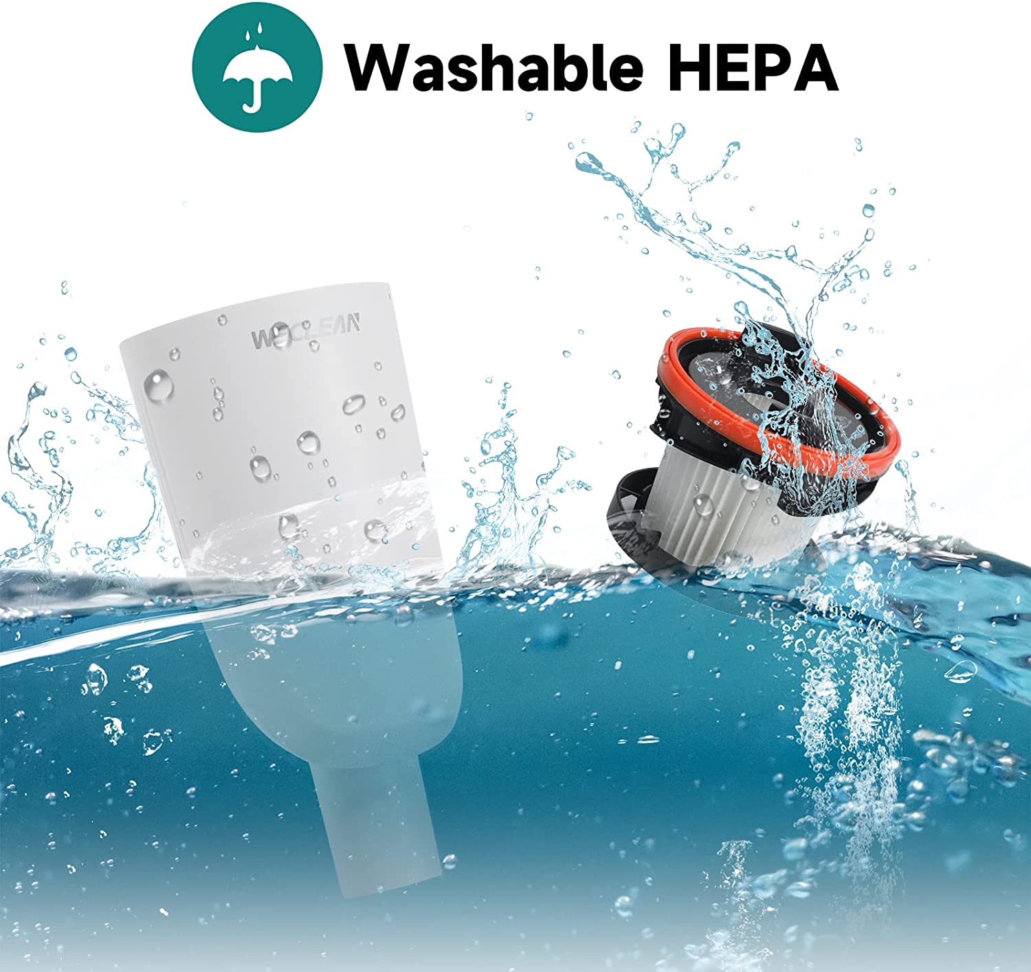 WECLEAN 3in1 Kabelloser Staubsauger, 8000Pa 200W Elektroniktrade Switzerland