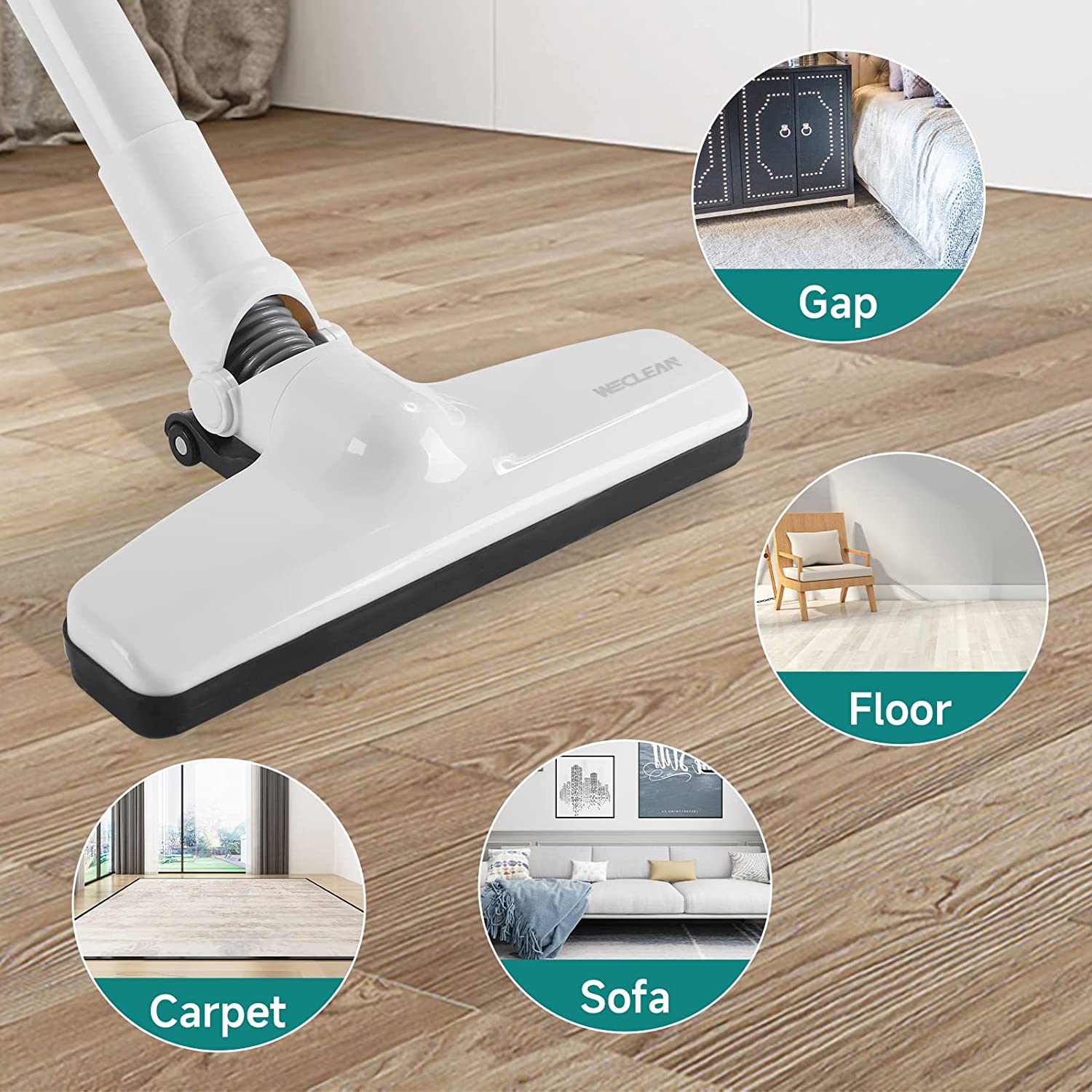 WECLEAN 3in1 Kabelloser Staubsauger, 8000Pa 200W Elektroniktrade Switzerland
