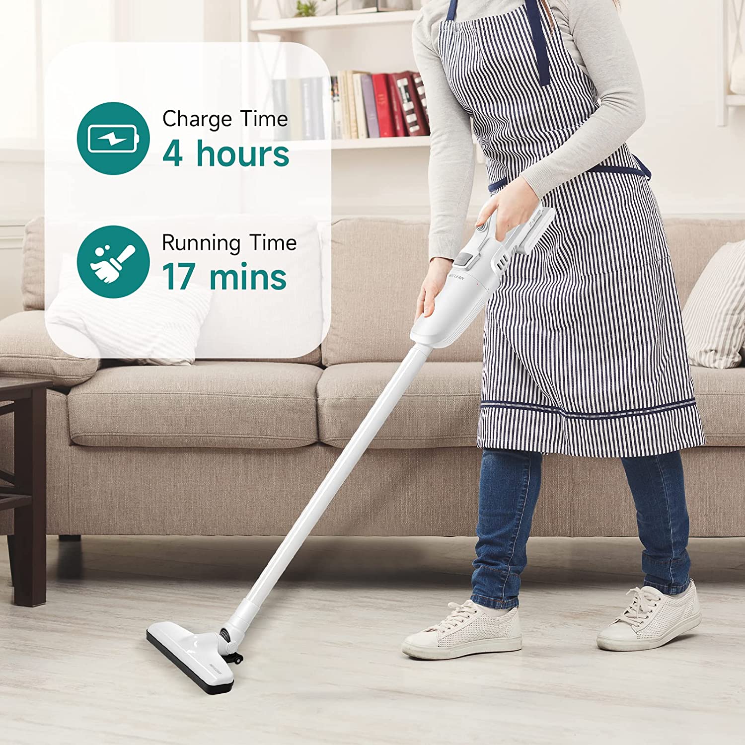 WECLEAN 3in1 Kabelloser Staubsauger, 8000Pa 200W Elektroniktrade Switzerland
