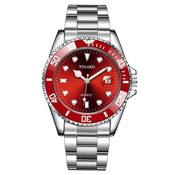 YOLAKO Herren-Armbanduhren im neuen Stil - Blau/Grün/Rot/Schwarz elektroniktrade Switzerland