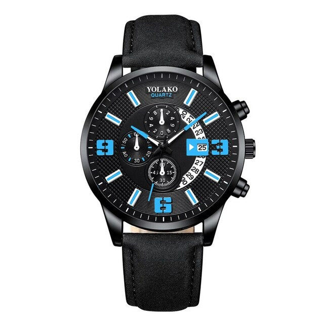 Yolako Yolako Herren Quartz Armbanduhr Blau/Schwarz Elektroniktrade Switzerland