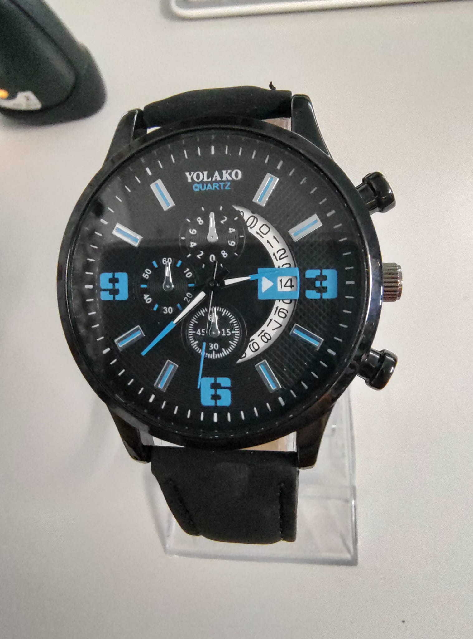 Yolako Yolako Herren Quartz Armbanduhr Blau/Schwarz Elektroniktrade Switzerland