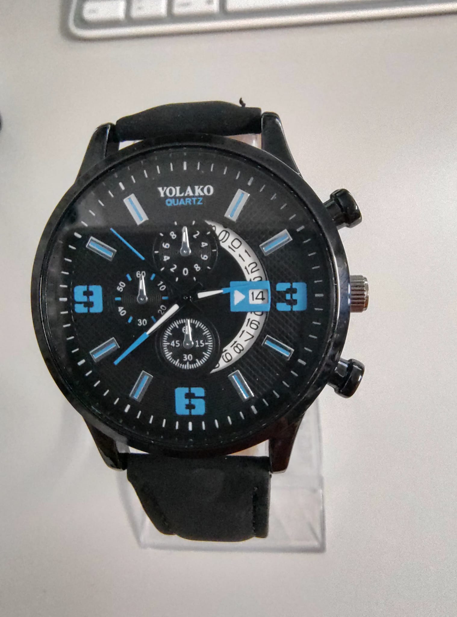 Yolako Yolako Herren Quartz Armbanduhr Blau/Schwarz Elektroniktrade Switzerland